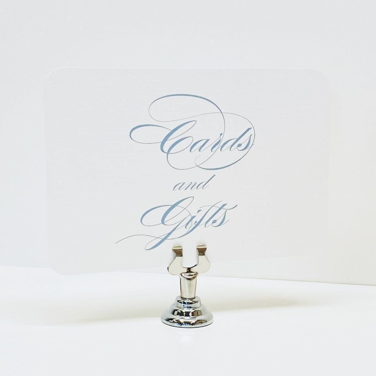Dusty Blue Cards and Gifts Signage, Gift Table Signs - Gallery360 Designs