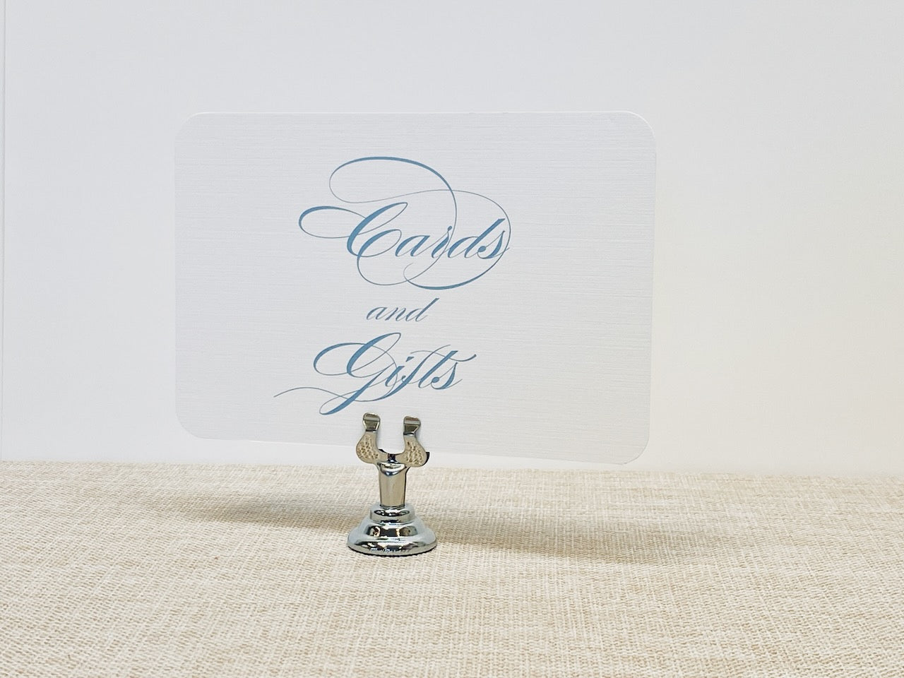 Dusty Blue Cards and Gifts Signage, Gift Table Signs - Gallery360 Designs