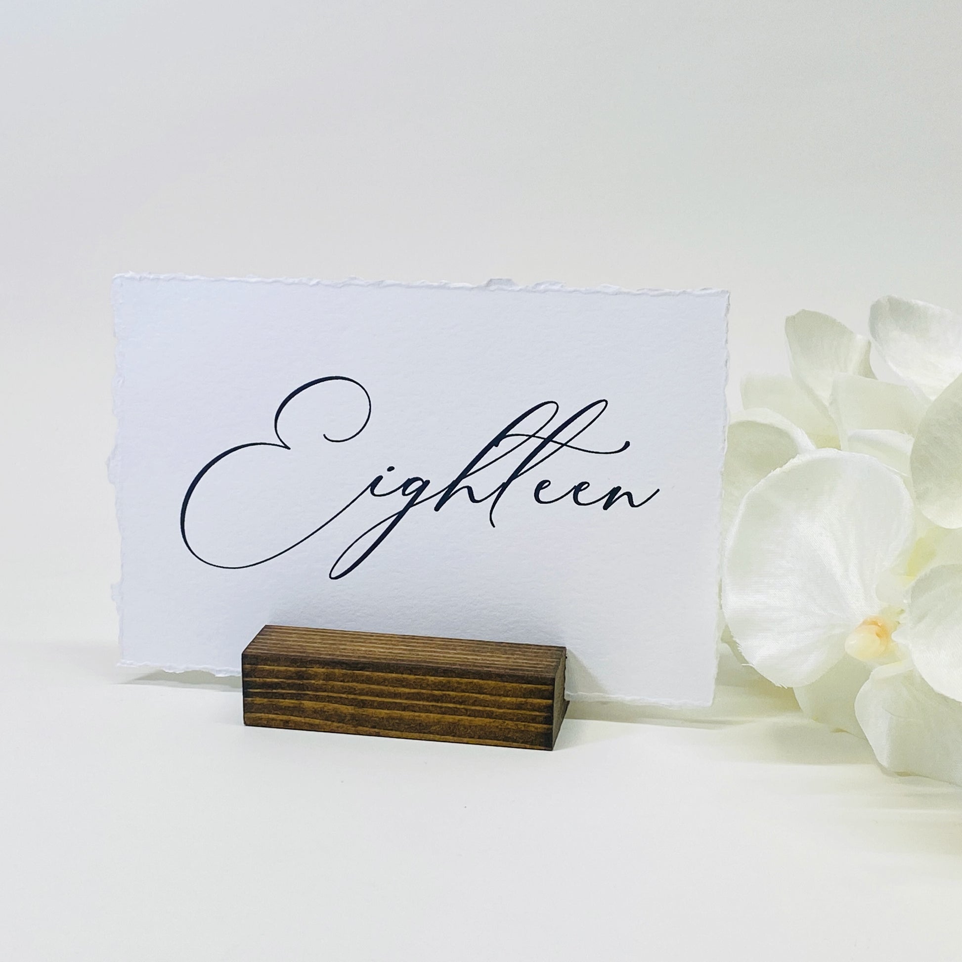 Rustic Wedding Table Number Holders, 10 Per Package - Gallery360 Designs