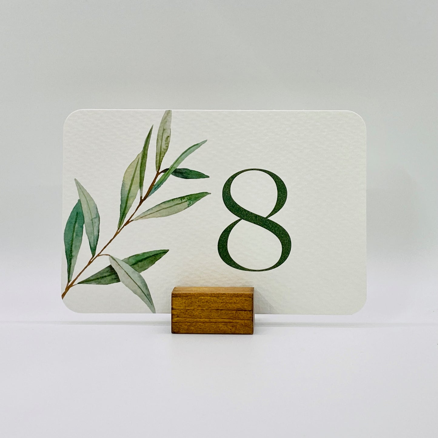 Olive Sprig Table Number - Gallery360 Designs
