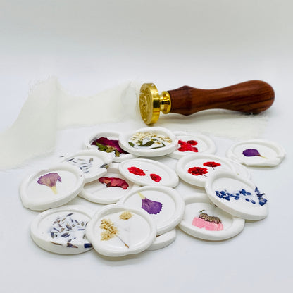Wildflower White Wax Seal, Package of 12 - Gallery360 Designs