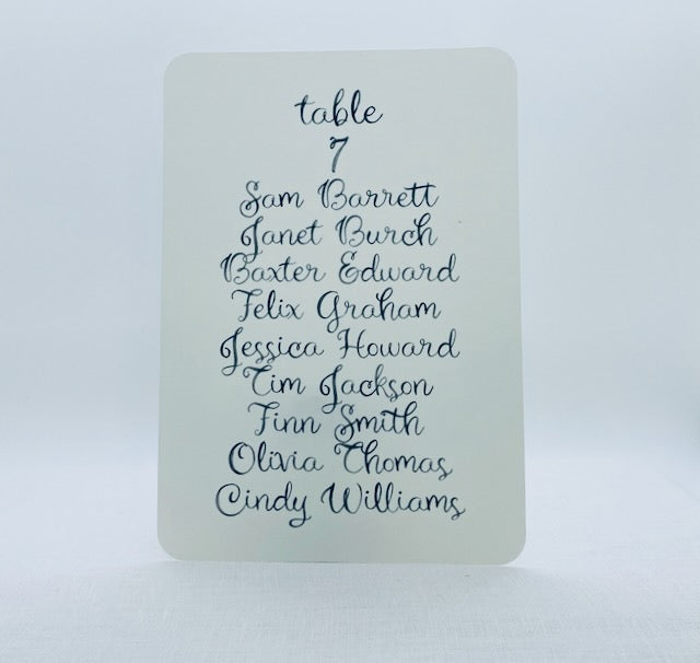 Seating Charts for Weddings, Showers, Parties, and Events - Gallery360 Designs
