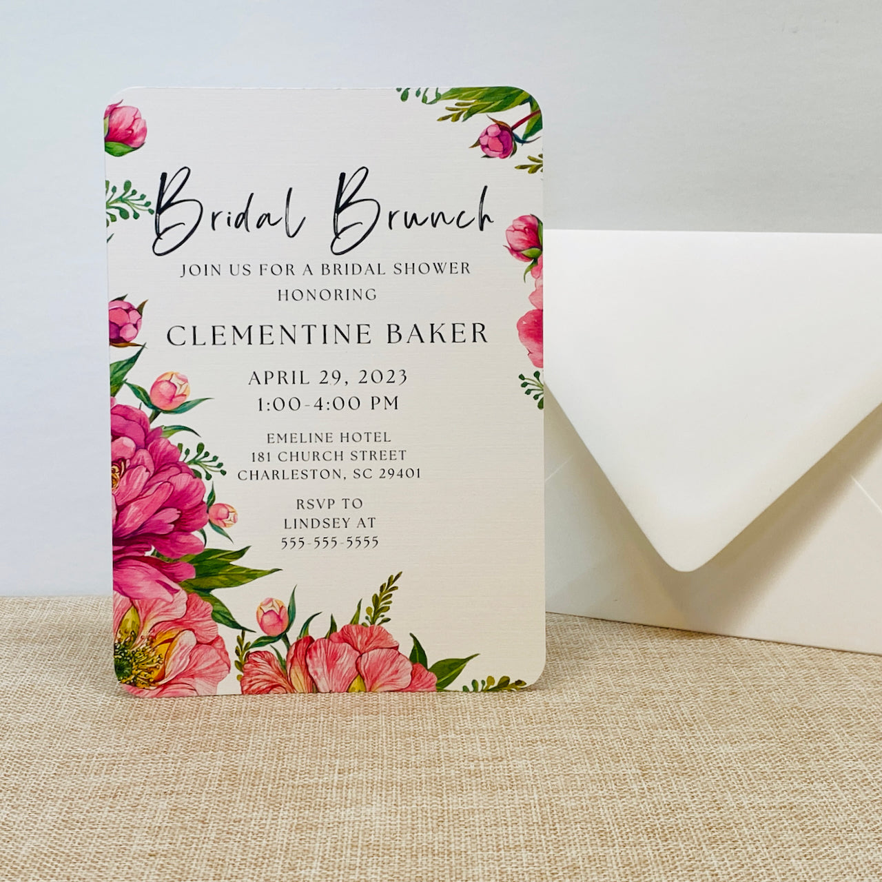 Party Invitations Floral Party invitation, Bridal Shower Invite with Envelopes, 5 x 7 Wedding Shower Invitations - Gallery360 Designs